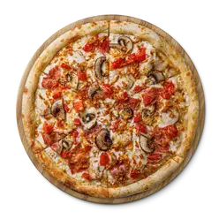 Пицца с копчёной скаморца