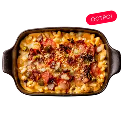 Mac&Cheese с чоризо и вялеными томатами