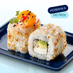 Ролл с угрем и мандарином