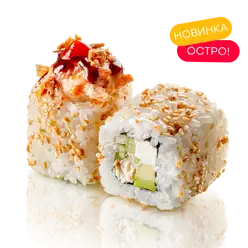 Ролл с угрём и беконом