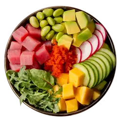 Поке на подушке из риса с тунцом