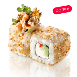 Тартар ролл с креветкой и рукколой