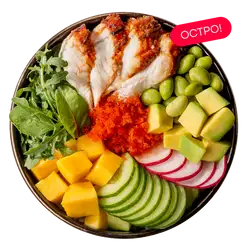 Поке на подушке из риса с угрем