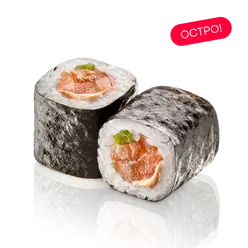 Ролл Копченый лосось, лук, спайс