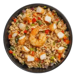 WOK Рис Двойная Креветка с овощами