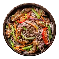 WOK Лапша Соба со сливочным соусом