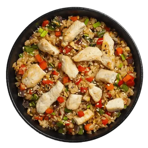 WOK Рис Двойная Курица с овощами