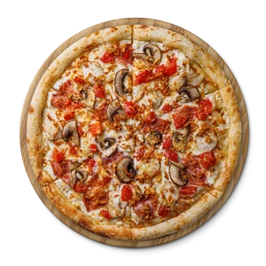 Пицца с копчёной скаморца